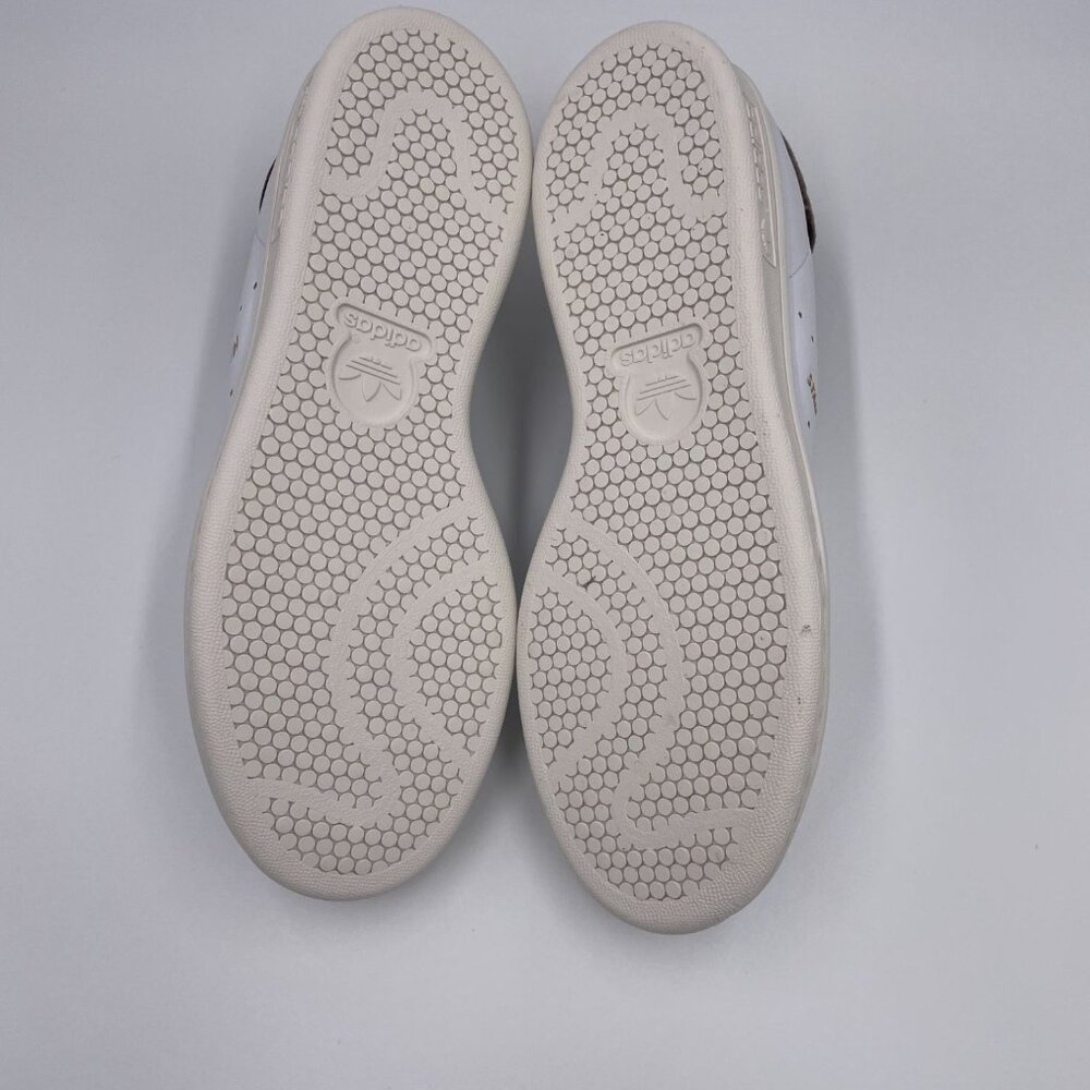 adidas Stan Smith White / Brown Women's Shoes - Picture 6 of 8